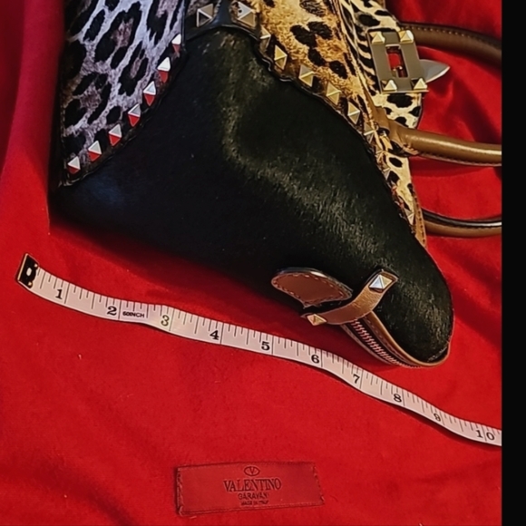 Sale⏰Gorgeous Valentino Rockstud leopard- Rare 3in1 wear - Picture 8 of 16